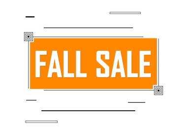 Sonbahar indirimi, indirimli poster tasarım şablonu, mağaza sonbahar afişi. Sezon alışverişi, reklam afişi, vektör illüstrasyonu.