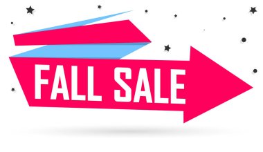 Sonbahar indirimi, indirimli poster tasarım şablonu, mağaza sonbahar afişi. Sezon alışverişi, reklam afişi, vektör illüstrasyonu.