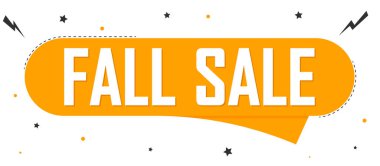 Sonbahar indirimi, indirimli poster tasarım şablonu, mağaza sonbahar afişi. Sezon alışverişi, reklam afişi, vektör illüstrasyonu.