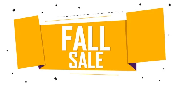 Autumn Sale Discount Poster Design Template Store Fall Offer Banner — Stock Vector