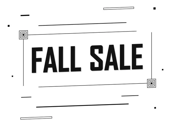 Venda Outono Modelo Design Cartaz Desconto Loja Fall Oferecer Banner — Vetor de Stock