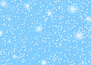 White snow falling, Winter flat poster design template, landing page, vector illustration