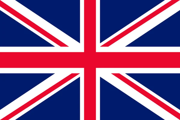 Flaga Brytyjska Zjednoczone Królestwo Ilustracja Wektora — Wektor stockowy