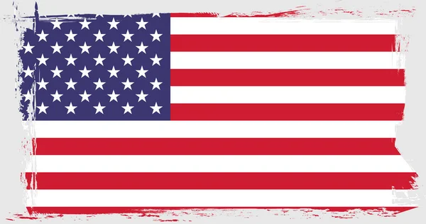 Vlag Van Verenigde Staten Van Amerika — Stockvector