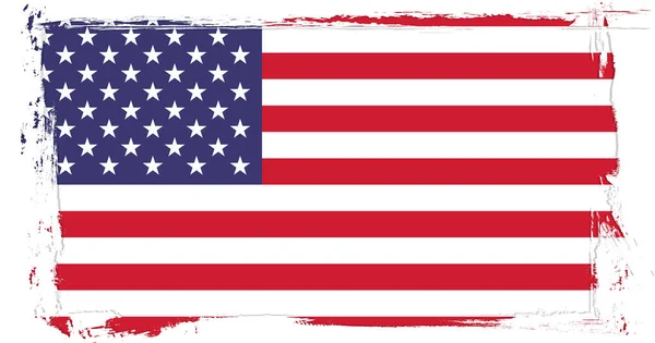 Vlag Van Verenigde Staten Van Amerika — Stockvector