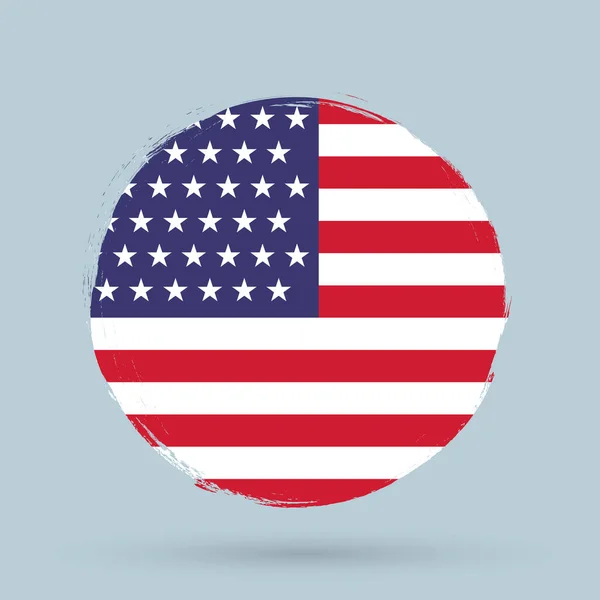 Vlag Van Verenigde Staten Van Amerika — Stockvector