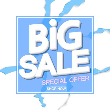 Kış indirimi, indirimli poster tasarım şablonu, mağaza ilanı. Sezon alışverişi, reklam afişi, vektör illüstrasyonu.