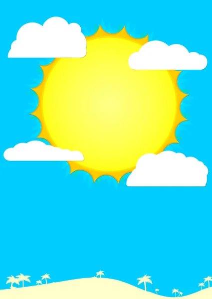 Ilustrace Slunce — Stockový vektor