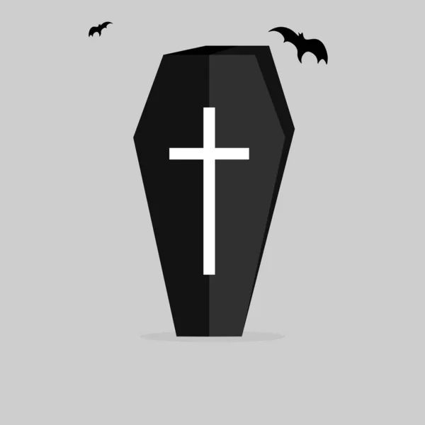 Odizolowana Ikona Halloween Cmentarz — Wektor stockowy