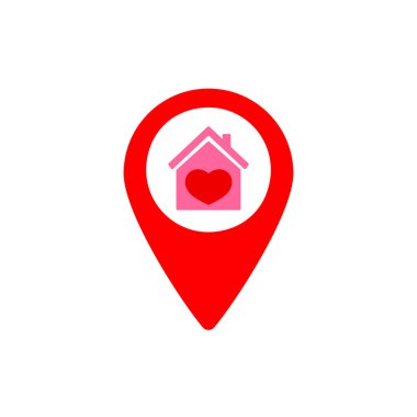 ev konumu logo simgesi tasarımı