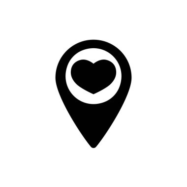 kalp konumu konumu simgesi katı biçimde