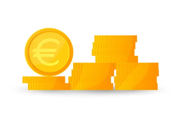 Illustration Euro Zeichen Symbol Vektor — Stockvektor