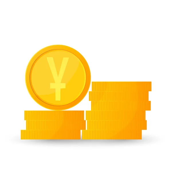 Yen Moneda Símbolo Icono Vector Ilustración Diseño Gráfico — Vector de stock