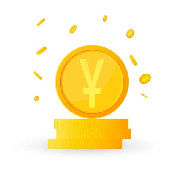 Yen Jel Dollár Szimbólummal Yen Valuta Szimbólum Yen Jel Vektor — Stock Vector