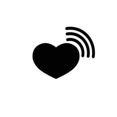 aşk simgesi, vektör illüstrasyonu