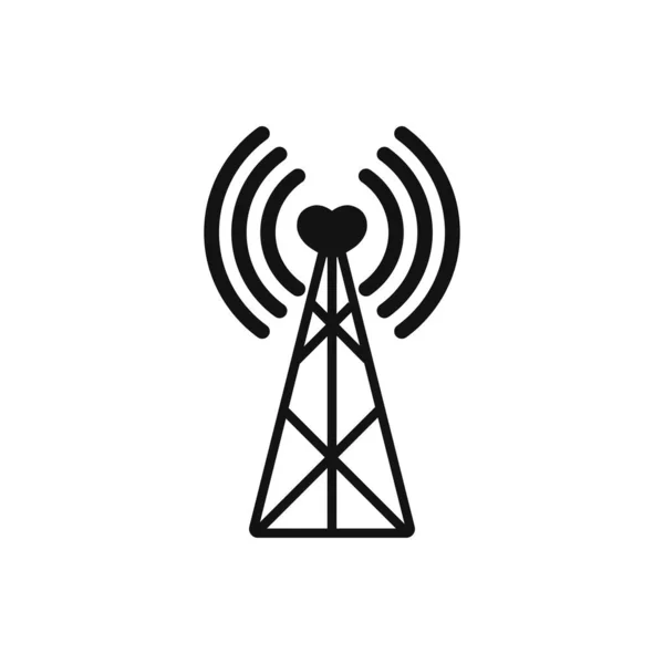 Icône Antenne Dans Vecteur Logotype — Image vectorielle