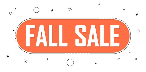 Fall Sale Fall Sale Banner Design Template Vector Illustration — Stockový vektor