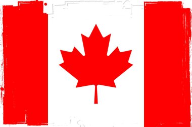 Kanada bayrağı. Vektör illüstrasyonu