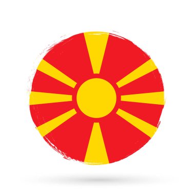 Makedonya bayrak, vektör çizim