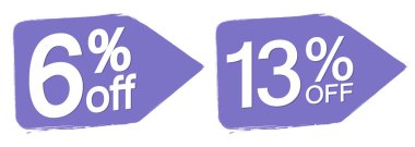 İndirim pankartlarını, tasarım şablonlarını, indirim etiketlerini, vektör illüstrasyonunu ayarla