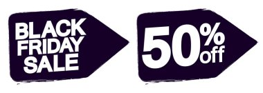 İndirim pankartlarını, tasarım şablonlarını, indirim etiketlerini, vektör illüstrasyonunu ayarla