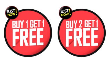 İndirim pankartlarını, tasarım şablonlarını, indirim etiketlerini, vektör illüstrasyonunu ayarla