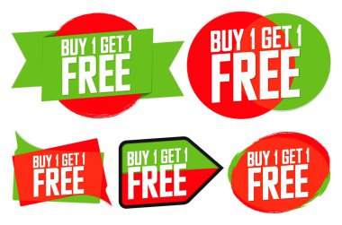 İndirim pankartlarını, tasarım şablonlarını, indirim etiketlerini, vektör illüstrasyonunu ayarla