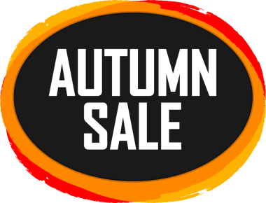 Güz indirimi web etiket düğmesi