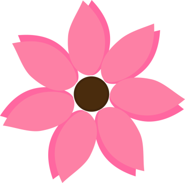 çiçek simgesi vektör illüstrasyonu