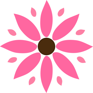 Pembe gül çiçeği. vektör illüstrasyonu