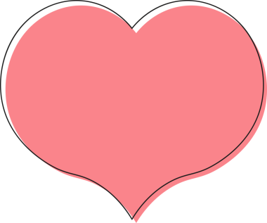 pembe kalp izole png nesnesi