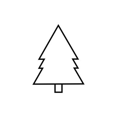 Vektör olarak Noel Ağacı simgesi. Logotype
