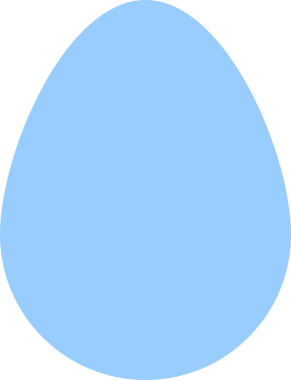 Paskalya yumurtası simgesi, vektör illüstrasyonu