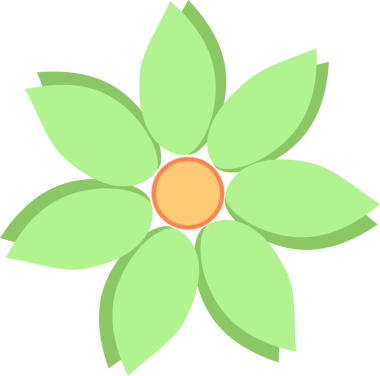 çiçek simgesi, basit illüstrasyon