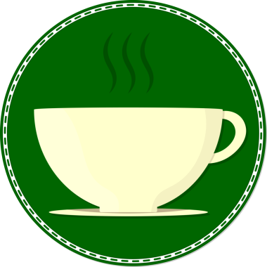 Kahve fincanı simgesi, şeffaf arkaplan sembolü. PNG illüstrasyonu