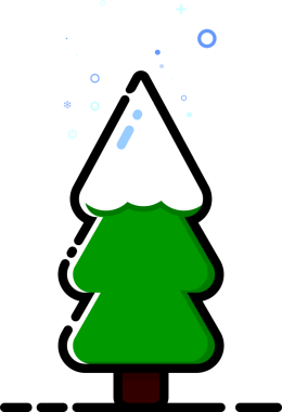 Noel ağacı simgesi, şeffaf arkaplanda izole edilmiş Xmas köknar sembolü. PNG illüstrasyonu