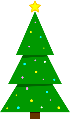 Noel ağacı simgesi, şeffaf arkaplanda izole edilmiş Xmas köknar sembolü. PNG illüstrasyonu