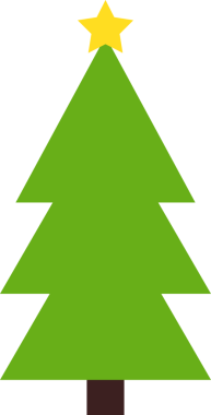 Noel ağacı simgesi, şeffaf arkaplanda izole edilmiş Xmas köknar sembolü. PNG illüstrasyonu