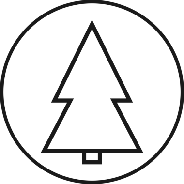 Noel ağacı simgesi, şeffaf arkaplanda izole edilmiş Xmas köknar sembolü. PNG illüstrasyonu