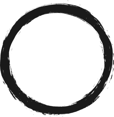 Grunge fırça dokusu, daire izole edilmiş parmak izi, şeffaf arkaplan, PNG illüstrasyonu