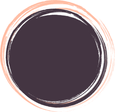 Grunge fırça dokusu, daire izole edilmiş parmak izi, şeffaf arkaplan, PNG illüstrasyonu