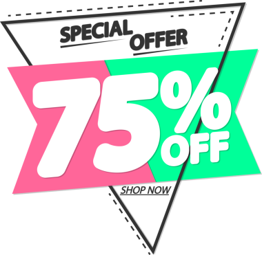 % 75 indirim, şeffaf arka planda indirim. PNG