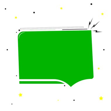 bir konuşma baloncuğu ile çizilmiş vektör el çizimi.