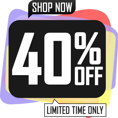 % 40 indirim, şeffaf arka planda indirim. PNG