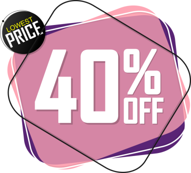 % 40 indirim, şeffaf arka planda indirim. PNG