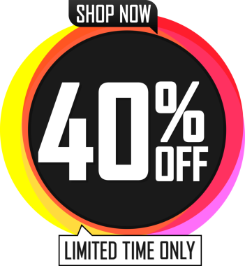 % 40 indirim, şeffaf arka planda indirim. PNG