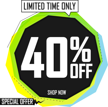 % 40 indirim, şeffaf arka planda indirim. PNG