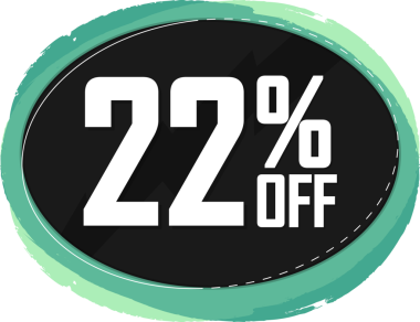 % 22 indirim, şeffaf arka planda indirim. PNG