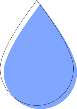 Su bırakma simgesi, şeffaf arkaplan, PNG illüstrasyonu