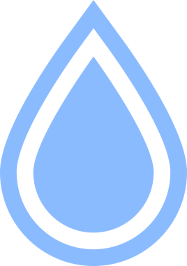 Su bırakma simgesi, şeffaf arkaplan, PNG illüstrasyonu